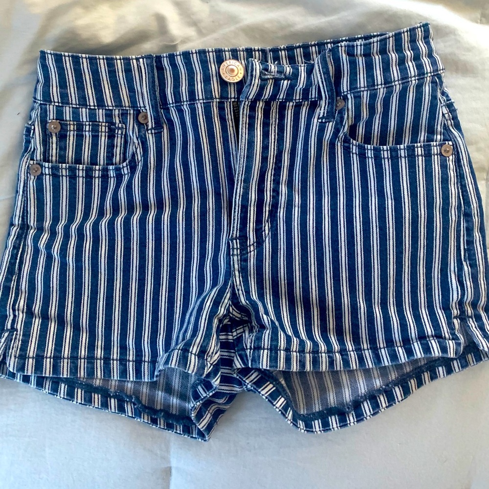 American Eagle Striped Shorts